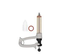 Dispositivo De DosificacióN Continua Jeringa Continua De 25ml/50ml Con Inyector Vacuna Aguja Veterinaria Semiautomática Pollo Vaca Oveja Caballo(50ml,Needle-NO.14x25)