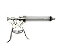 Dispositivo De DosificacióN Continua Jeringa De Inyección Continua Para Animales Veterinarios Pistola Vacunación Automática Con Mango Para Vaca Cerdo Y Oveja 50ml