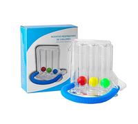 Dispositivo De Ejercicio Pulmonar, Dispositivo De Ejercicio De Respiración Para Uso Doméstico Con Indicador De Flujo De Bola E Indicador De Escala, Medición De Volumen Ajustable Ejercicio(3 bolas)