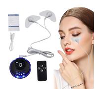Dispositivo De Elevación De La Cara: Masajeador De Ajuste De La Piel EMS, Estimulador Facial De Microcorriente | 8 Modos Con Almohadillas De Gel, Tóner Facial De 19 Niveles Para Reafirmar, Reducción D