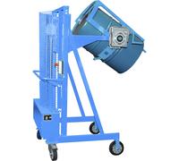 Dispositivo de elevación y volcado de bidones Liftomat L/E eurokraft pro, altura de elevación 1100 mm