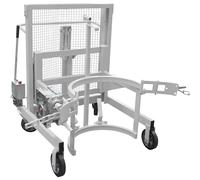 Dispositivo de elevación y volcado de bidones Liftomat L/M eurokraft pro, altura de elevación 450 mm