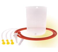 Dispositivo de encogimiento de Schneider's - Vaso de entrada - Juego de irrigador con tubo intestinal e instrucciones (idioma español no garantizado) - Producto médico + 2 tubos intestinales