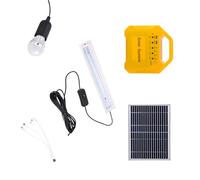 Dispositivo de energía solar multiusos de 7 Ah con batería integrada, diseño compacto para uso doméstico y exterior, fuente de alimentación solar de crisis