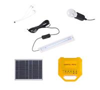 Dispositivo de energía solar multiusos de 7 Ah con batería integrada, diseño compacto para uso doméstico y exterior, fuente de alimentación solar de crisis