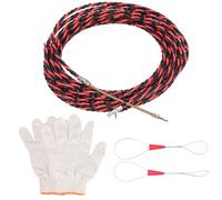 Dispositivo de enhebrado de alambre, guía de alambre eficiente, extractor manual con manguitos para conductos de pared y suelo, acero plástico (HEEPDDwrp425dyg3-13)