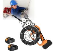 Dispositivo de enhebrado de cables, herramienta de cableado de pared para pasar cables a través de paredes, motor de cepillo de 86 V 10000 mAh 40 m/min, cable de 30 m para tendido de tuberías