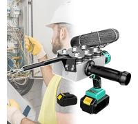 Dispositivo De Enhebrado De Cables Ocultos Para Electricistas, Tirador De Cables Eléctrico Inalámbrico De 40 M/min, Velocidad Variable Continua, Para Construcción E Hidroelectricidad,2 Battery
