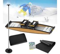 Dispositivo de entrenamiento de esquí interior para cintura, abdomen y piernas, simulador de nieve para gimnasio en casa para fitness