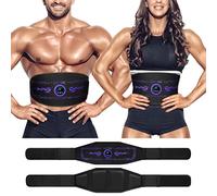 Dispositivo de entrenamiento EMS, entrenador abdominal eléctrico, entrenador abdominal EMS, tren abdominal EMS, no reemplazable, estimulador muscular con 6 modos de entrenamiento para hombres y mujeres, dispositivo de entrenamiento abdominal para el hogar