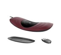 Dispositivo de estiramiento de espalda inflable eléctrico Masajeador de estiramiento de espalda inferior con función de calor para relajación de alivio del dolor de espalda y ciática,Rojo