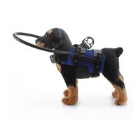 Dispositivo de Guía para Perros Ciegos, Anillo Protector de Parachoques para Perros Ciegos Ajustable, Arnés para Mascotas, Anillo Anticolisión para Perros con Discapacidad (Blue)