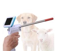 Dispositivo de inseminación artificial con pantalla giratoria HD, kit de cría visual para granja y rancho, cuenta con funciones de foto y video, pistola de IA eficiente para ganado