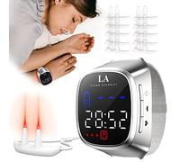 Dispositivo de la terapia del laser frío del reloj de pulsera, dispositivo de la terapia del alivio del dolor de la luz roja, reducir el alto azúcar en la sangre, hipertensión, sueño (2.0)