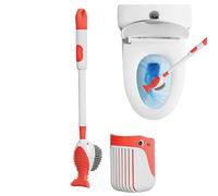 Dispositivo de limpieza de diseño para el cuidado del inodoro, con depósito de detergente, mango ergonómico, solución higiénica de cepillos, estructura de cerdas , contra la suciedad, olores