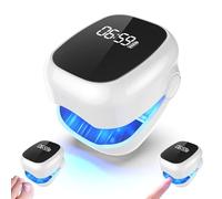 Dispositivo de Limpieza de Hongos en Uñas, Dispositivo de Tratamiento AntimicóTico de UñAs con VisualizacióN de la Hora, Recargable, 4 x 500 nm y 2 x 950 nm, 7 minutos al día Tratamiento