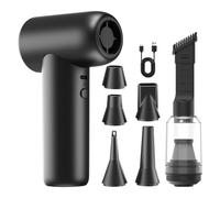 Dispositivo de limpieza eléctrico recargable de 7,4 V, potente motor de 100 W, 4 opciones de etapa para teclado, interior de coche, aspiradora sin escobillas