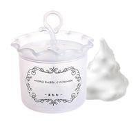 Dispositivo de limpieza profunda poros: dispositivo manual burbujeo para lavado cara, accesorio belleza tamaño viaje, dispensador aireador el cuidado la piel | Textura leche portátil crear un a