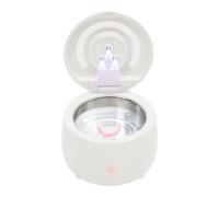 Dispositivo de limpieza ultrasónica, 40 kHz, limpiador ultrasónico con 3 lámparas UVC de alta eficiencia y 25 ± 3 W de potencia, ligero para dentaduras, retenedores, alineadores, collares, anillos
