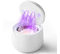 Dispositivo de limpieza ultrasónico, 45 kHz con temporizador digital LED para dentaduras, alineación, aparatos dentales, cabezales de cepillo de dientes, joyería, capacidad de 200 ml