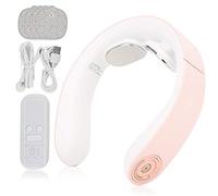 Dispositivo de masaje de vértebras cervicales Keenso, Mini instrumento de fisioterapia de pulso de compresión en caliente de temperatura constante inteligente Masajeador multifunción de cuello y hombr