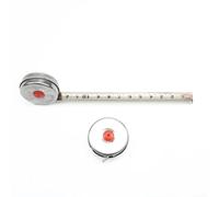 Dispositivo de medición de costura para carpintería, cinta métrica compacta de bolsillo, 1 m/2 m, para regla retráctil de acero inoxidable de 3 m, para sastrería corporal y manualidades (1 metro)