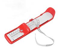 Dispositivo de medición de pies, regla de medición de longitud de pies, regla de medición de pies de zapatos precisos multifunción para niños(rojo)