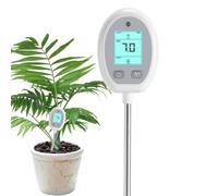 Dispositivo de medición del suelo para jardinería, medidor de suelo para interiores, dispositivo de humedad del suelo, pH de suelo 6 en 1, probador de piso para humedad, luz