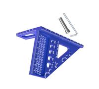 Dispositivo de medición triangular multiusos con guías de posicionamiento para proyectos de carpintería y dibujo técnico, regla triangular de múltiples usos para mejoras del hogar