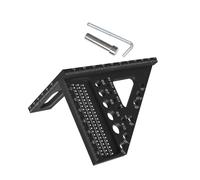 Dispositivo de medición triangular multiusos con guías de posicionamiento para proyectos de carpintería y dibujo técnico, regla triangular de múltiples usos para mejoras del hogar