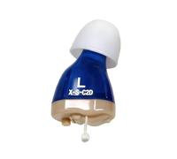 Dispositivo de mejora de sonido intrauditivo para personas mayores, auriculares con sonido de voz, auricular izquierdo azul y auricular derecho rojo (auricular izquierdo azul)