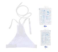 Dispositivo de micción femenino, colector de orina de silicona reutilizable para protección de incontinencia de viaje, bolsas de urinario portátiles con bolsa de drenaje de catéter