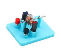 Dispositivo de motor de tipo abierto Modelo de motor de corriente continua Accesorio de experimento de electricidad para demostración de enseñanza de física Modelo de motor eléctrico de estructura