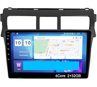 Dispositivo de navegación para automóviles Radio estéreo para Coche Android 15 para Toyota para Vios 2008-2013 con Carplay inalámbrico Enlace de Espejo y Bluetooth(4 Core WiFi 2g+32g)