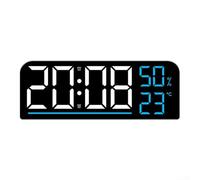 Dispositivo de notificación LED estético que proporciona lecturas claras de temperatura y humedad mientras que permite a los usuarios configurar alarmas distintivas convenientemente (azul)