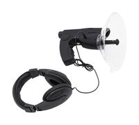 Dispositivo de observación de aves con monocular de 8 x 21, micrófono direccional para exteriores de hasta 200 m, dispositivo auditivo natural con auriculares, dispositivo de grabación digital para