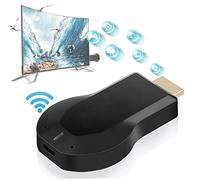 Dispositivo de Pantalla inalámbrico Receptor WiFi HDMI Adaptador de Espejo de Pantalla para Android/Windows/Miracast/A TV/Proyector/Monitor - Negro, Dispositivo inalámbrico