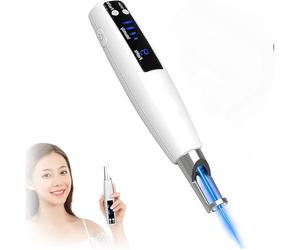 Dispositivo de plasma con pluma de picosegundo, pluma eliminadora de manchas oscuras de topos con terapia de luz con pantalla LCD, 9 modos y 4 niveles de intensidad ajustables, para etiquetas de piel