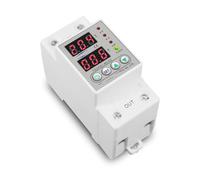 Dispositivo de protección contra sobretensión y subtensión ajustable de 60 A y 230 V for carril DIN, relé protector y limitador de corriente.(110V 60A)
