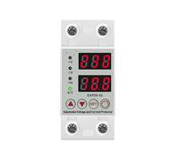 Dispositivo de protección contra sobretensión y subtensión ajustable riel CA 40 A 63 A 230 V Relé sobrecorriente Límite(63a,Voltage Current R)