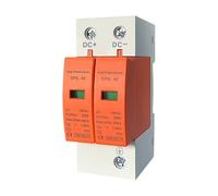 Dispositivo de protección contra sobretensiones 2P, 500 V CC, 40 kA, pararrayos de Baja tensión para Montaje en riel de 35 mm, para energía Solar fotovoltaica.Protector