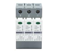 Dispositivo de protección contra sobretensiones 3P 1000 V CC máx 40 kA | Protector de energía solar fotovoltaica con protección contra rayos, de bajo voltaje, para montaje en riel de 35 mm