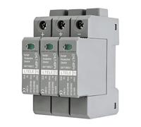 Dispositivo de protección contra sobretensiones 3P 600V CC 40kA | Protector de energía solar fotovoltaica con protección contra rayos, de bajo voltaje, para montaje en riel de 35 mm
