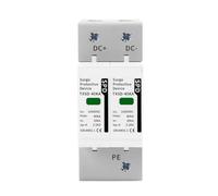 Dispositivo de protección contra sobretensiones 600V 800V 1000V 2P 20KA 40KA 60KA Protector de Voltaje Solar PV fotovoltaico pararrayos