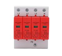 Dispositivo De Protección Contra Sobretensiones AC 385V 4P Riel De Guía 30-60KA IP20 Protector De Descargador De Voltaje Módulo De Protección Electrónica Para Energía Solar Fotovoltaica, Fuente De Ali