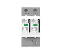 Dispositivo de protección contra sobretensiones CC 600V 1000V 2P 20KA 40KA 60KA Protector de Voltaje Solar PV fotovoltaico pararrayos