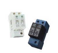 Dispositivo de protección contra sobretensiones DC SPD 2P 20-40KA 600V 800V, descargador de bajo voltaje for casa, carril Din, 2 polos, Protector YRSP-D2/T2, 1 Uds.(2P 600V,Blue TUV)