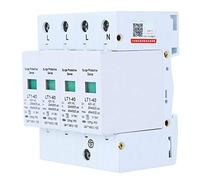 Dispositivo de protección contra sobretensiones de CA 4P, supresor de sobretensiones de 420 V 20-40 kA Montaje en riel de 35 mm SPD de bajo Voltaje para Caja de distribución de