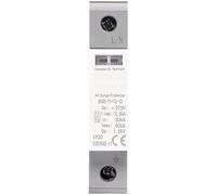 Dispositivo de protección contra sobretensiones doméstico SPD, pararrayos de 275V Tipo T1 + T2 AC 1P 20KA-40KA EKU5 1 Uds.