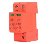 Dispositivo de Protección contra Sobretensiones PV, 2P 20-40KA DC 500V Protector de Disyuntor Fotovoltaico de Alta Seguridad Protector contra Sobretensiones